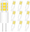 G4 LED Bulb 2W, 20W Halogen Equivalent, Warm White 3000K, AC/DC 12V for Under Cabinet Lighting, 10 Pack