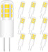 G4 LED Bulb 2W, 20W Halogen Equivalent, Warm White 3000K, AC/DC 12V for Under Cabinet Lighting, 10 Pack