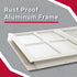 12x18 (1-Pack) Shed Windows | Sliding Windows with Tempered Glass & Screens | Flush Mount, White Aluminum Frames