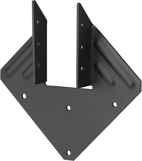 8 Pcs Black Hurricane Tie Clip, 13 Gauge Joist Hangers 2.2mm Thickness for 2x4, 2x6 Truss to Rafter Connector