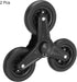 8 Inch, 2 Pack uxcell Stair Climbing Wheels Replacement Rubber Foaming Shopping Cart Tri-Wheels Repair for Folding