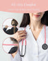 FriCARE Lightweight Stethoscope for Nurse Medical Students, Classic Home Health Diagnostic Kit, Lifetime Warranty