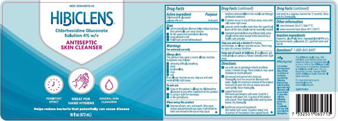 Hibiclens Antimicrobial Antiseptic Soap and Skin Cleanser 8oz for Home Hospital 4% CHG