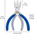 Mini Needle Nose Pliers 5" - 5 Pack KAIHAOWIN Small Long Nose Pliers with Wire Cutters, Precision Set for Crafts/Jewelry