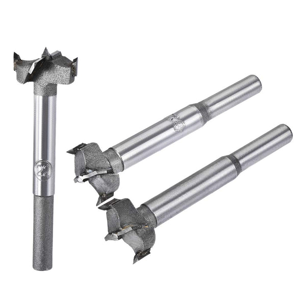 uxcell Forstner Wood Boring Drill Bits, 20mm-22mm Dia. Hole Saw Carbide Alloy Steel Tip for Wood Tool 3in1 Set