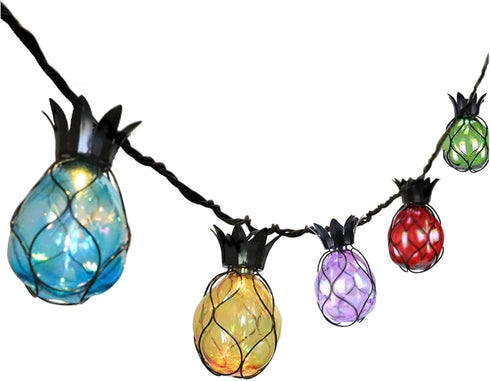 Vigdur Pineapple String Lights - Outdoor Patio Lights Plug in with 10