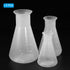 PATIKIL 250, 500, 1000ml Plastic Erlenmeyer Flask, 3 Pack Wide Mouth Conical Flask for Laboratory, Clear