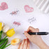 GINCEVHY 150 2.36 2.76 Pcs Love Heart Shaped Thank You Cards, x Blank Notecards For Handwritten Message, Greeting Cards
