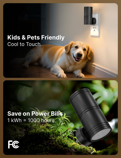 Likelgn 4 Pack Dimmable Night Light Plug into Wall, LED Nightlight with Dusk to Dawn Sensor, Soft White Glow
