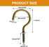 Biaungdo 60 Pcs 1-1/4" Ceiling Cup Hooks, Self-Tapping Screw Hooks in Bronze