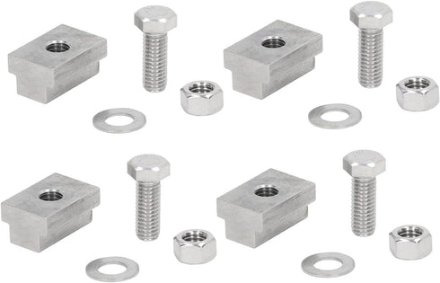 Keenso Pickup Bed Rail T Slot Nuts, 4 Sets 3/8 Inch-16 Truck Compartments