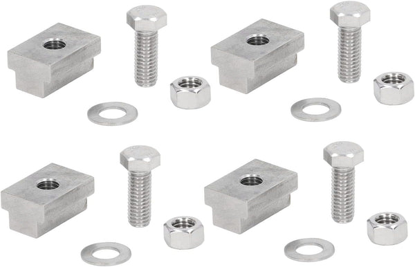 Keenso Pickup Bed Rail T Slot Nuts, 4 Sets 3/8 Inch-16 Truck Compartments