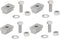 Keenso Pickup Bed Rail T Slot Nuts, 4 Sets 3/8 Inch-16 Truck Compartments
