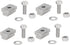 Keenso Pickup Bed Rail T Slot Nuts, 4 Sets 3/8 Inch-16 Truck Compartments