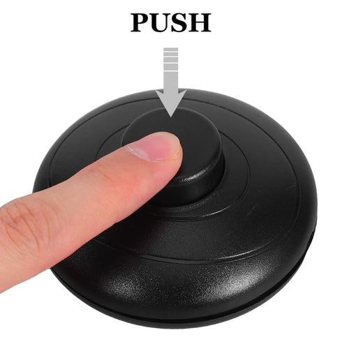 2pcs Baluue Floor Lamp Foot Switch Inline Push Button On/Off Control Pedal Switch Black for Lamp Lighting Replacement