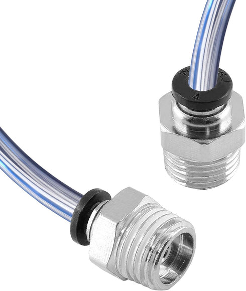 5Pcs Male Straight Push to Connect Fittings, 10mm Tube OD x 1/4 inch NPT Thread for Pneumatic Hose