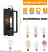 1-Light E26 HardwiredBulb Wall Sconce,Metal Wall Sconce Light Fixtures,Ceramic Base,Modern Indoor Lighting Included