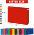 HERKKA Extra Capacity Hanging File Folders, 60 Pack, Reinforced Letter Size, 2 Inch Expansion for Bulky Files, 12
