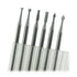 6 Pcs Tungsten Steel Engraving Router Bits, 3/32 Inch Shank Olive Amber Carving Drill Bits for Rotary Tool