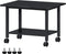 Lerliuo Under Desk Printer Stand, 2-Tier Industrial Mobile Printer Table with Storage Shelf