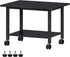 Lerliuo Under Desk Printer Stand, 2-Tier Industrial Mobile Printer Table with Storage Shelf