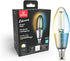4.5W (40W Bulb, 2000K 5000K, 350 Globe Electric Wi-Fi Smart Equivalent) Straight Filament Tunable White Clear LED Light