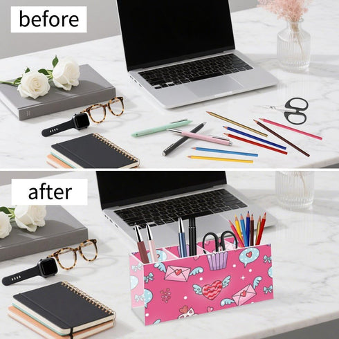 Ainavmxzs 4 Sweet Cute Cakes Acrylic Holder Organizer With Compartments Nail Desk Organizer Hair Accessories Storage