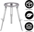Laboratory Liftable Tripod for Chemistry Heating Support Stand, Adjustable Lamp Holder for Education