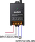 Switch,AC110V/120V/240V/40A 4900FT Wireless Light Switch,Wireless Remote Relay with Long Range,Wireless RF Switch