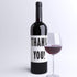 Thank You Wine Bottle Labels Gift for Client Friend Family | Peel & Stick Printed in USA Wine Labels for Gift Basket