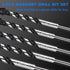 Professional Concrete Drill Bit 5-Pack Masonry Drill Bit Set, Industrial-Strength Cement Drill Bits
