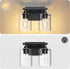 Fixtures,2-Light Vanity Lighting Bathroom Lights Over Mirror,Modern Sconces Wall Lighting with Clear Glass Shade,Light