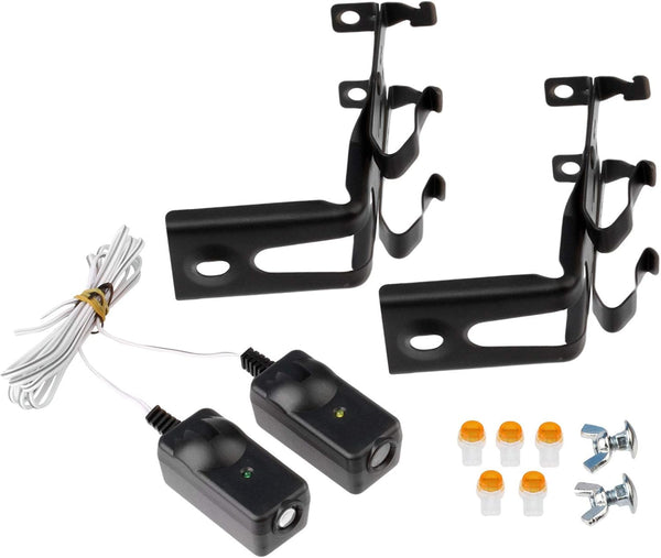 Replacement Safety Sensors & Brackets for Liftmaster Chamberlain Sears Garage Openers (801CB-P, 41A5034)