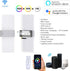 Dimmable Shell,10W Bright,1pcs Smart Wall Sconces,LED Wall Lights Works with Alexa,APP,Remote Control,Bedroom Living