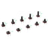 BOJACK 10 Values 200 Pcs 6x6 mm Tactile Pushbutton Switches - 4 Pin Momentary Push Button Switches Assortment Kit