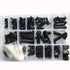 Black Nylon Hex Bolt Metric Thread Assortment Set Kit, 226pcs M4 M5 M6 M8 M10
