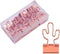 Cactus Binder Clips, Cute Rose Gold Medium Clips in Acrylic Crystal Box for Office, School, Home Supplies
