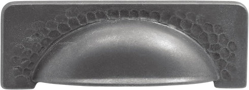 Hickory Hardware Solid Core Kitchen Cabinet Pulls, Luxury Cabinet Handles, 3-3/4 Inch (96mm) Hole Center, Black Iron