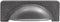 Hickory Hardware Solid Core Kitchen Cabinet Pulls, Luxury Cabinet Handles, 3-3/4 Inch (96mm) Hole Center, Black Iron