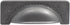 Hickory Hardware Solid Core Kitchen Cabinet Pulls, Luxury Cabinet Handles, 3-3/4 Inch (96mm) Hole Center, Black Iron