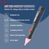 Non-Contact Voltage Detector Pen, CEM AC-6 Voltage Tester, 50V to 1000V AC, Audible and Flashing LED Alarms, Pocket Clip, Green, Red, 5.3X 0.74x0.87 inches