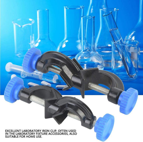 Marhynchus 2 Pcs Aluminum Office School Supplies Sprayed Cross Clamp Lab Stand Holder for Laboratory