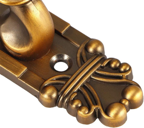 Antique Barn Door Handles, Vintage Sliding Front Door Entry Handle Set, Rustic European Style Metal Brass