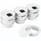 SATINIOR 10 Packs Desk Cable Wire Grommet Cord, Plastic Grommet Cord Organizers, 2 Inch, White