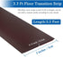 Floor Transition Strip, Self Adhesive Flooring Cover Strips for Laminate Floor, 2" Wide Vinyl Divider (3.3Ft, Brown)