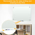 H-Qprobd White Board 24”x18“ Magnetic Dry Erase Boards, Frameless Glass Whiteboard for Wall, Includes 12 Magnets