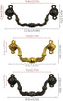 COOLHOOD Drawer Rings Pulls Zincs Alloy Dressers Knob Cupboard Handle Vintage Furniture Handle Bedsides Cabinet Pull