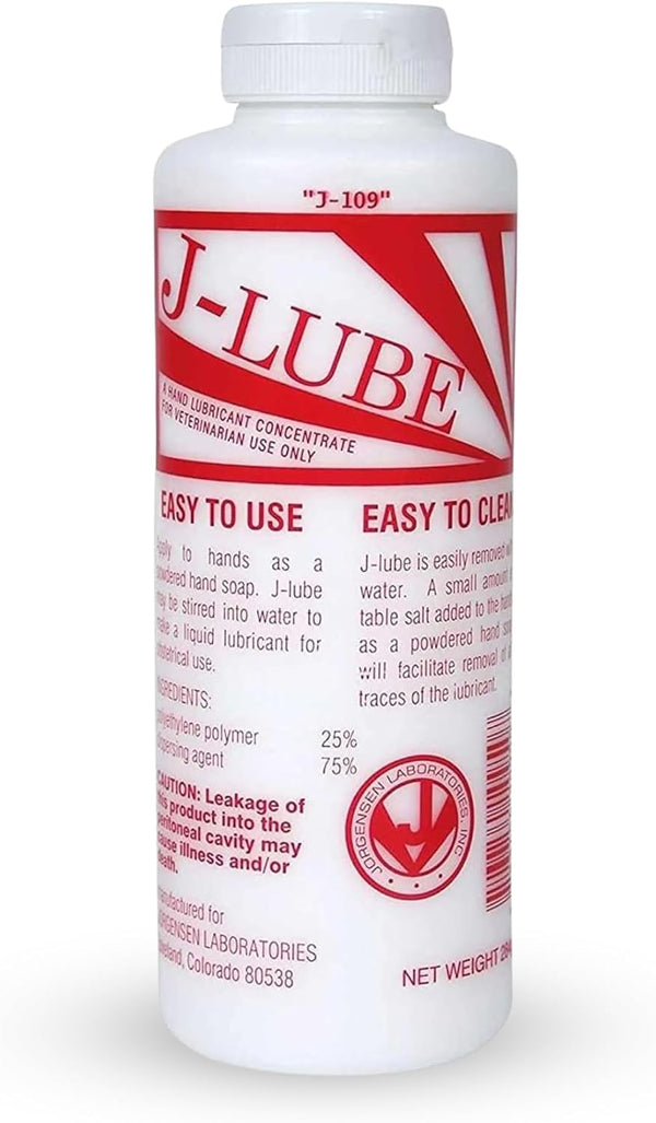 JorVet J-Lube Powder Lubricant | Easy-Mix Formula, Non-Irritating & Mess-Free | 10oz