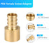 (Pack of 25) 1/2 x 1/2 Inch PEX Female Sweat Adapter, Brass Copper PEX Fitting Adapters, Stress Corrosion Cracking