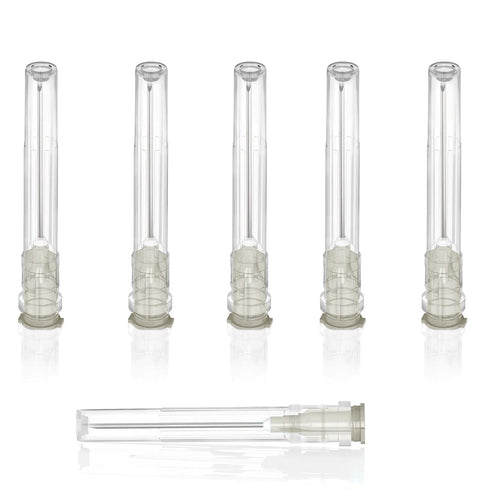 100Pack 22Ga 1Inch/25mm Disposable Dispensing Lab Supplies, Individually Sealed Packaging